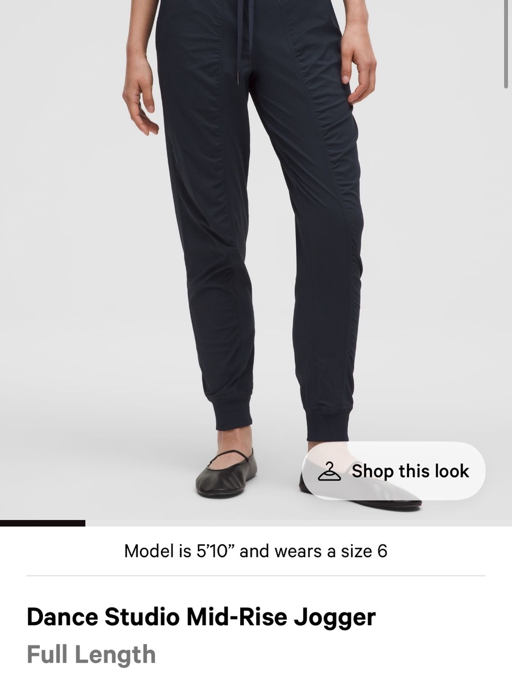 Dance Studio Mid-Rise Jogger — Black Night